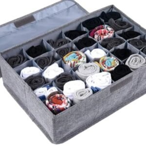 Socks Drawer Organizer Divider 24 Cells Box Foldable Socks